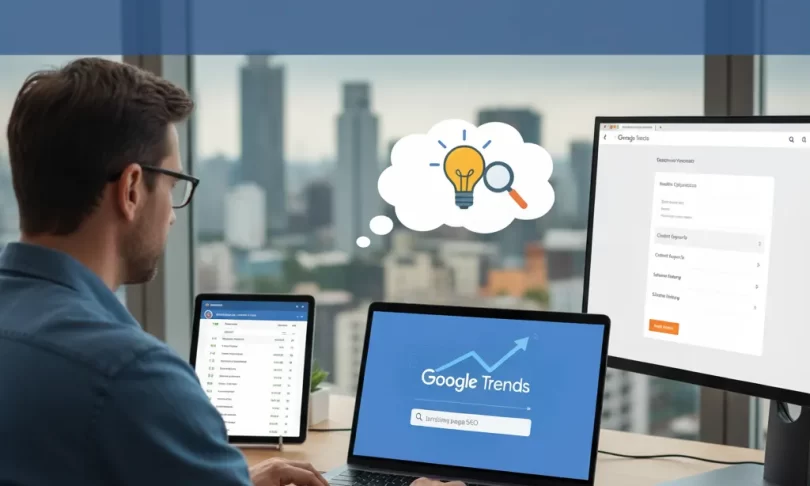 How can I use Google Trends to improve the SEO of my landing page